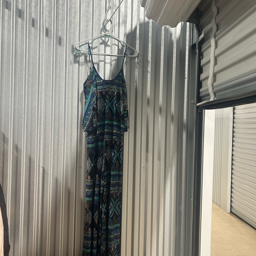 Rue 21  Floral Wide Leg strapless jumpsuit size Small